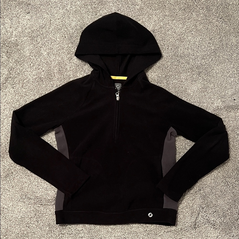 Aerie Black and Gray Hoodie Sweatshirt